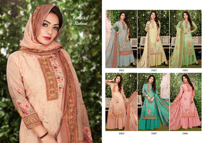 AZARA RUHANI Fancy Festive Wear Cotton Digital Print Designer Salwar Suit Collection